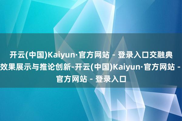 开云(中国)Kaiyun·官方网站 - 登录入口交融典礼栽培、效果展示与推论创新-开云(中国)Kaiyun·官方网站 - 登录入口