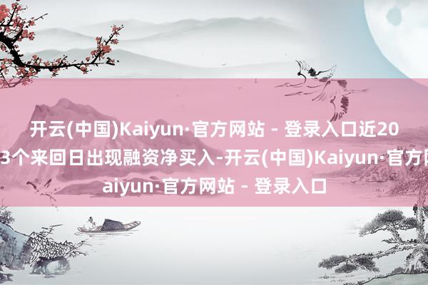 开云(中国)Kaiyun·官方网站 - 登录入口近20个来回日中有13个来回日出现融资净买入-开云(中国)Kaiyun·官方网站 - 登录入口